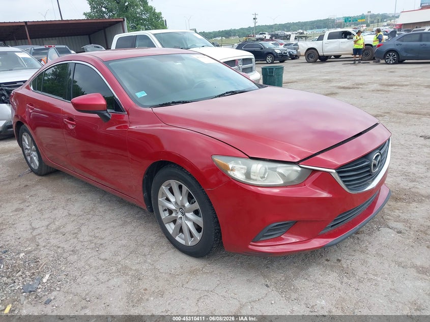 2015 Mazda 6 VIN JM1GJ1U69F1176080 IAAI salvage auction — HAIL, Clear (Oklahoma), sold $1,925 on 2026-09-01 (photo 1)