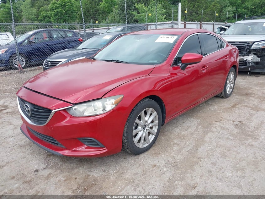 2015 Mazda 6 VIN JM1GJ1U69F1176080 IAAI salvage auction — HAIL, Clear (Oklahoma), sold $1,925 on 2026-09-01 (photo 2)