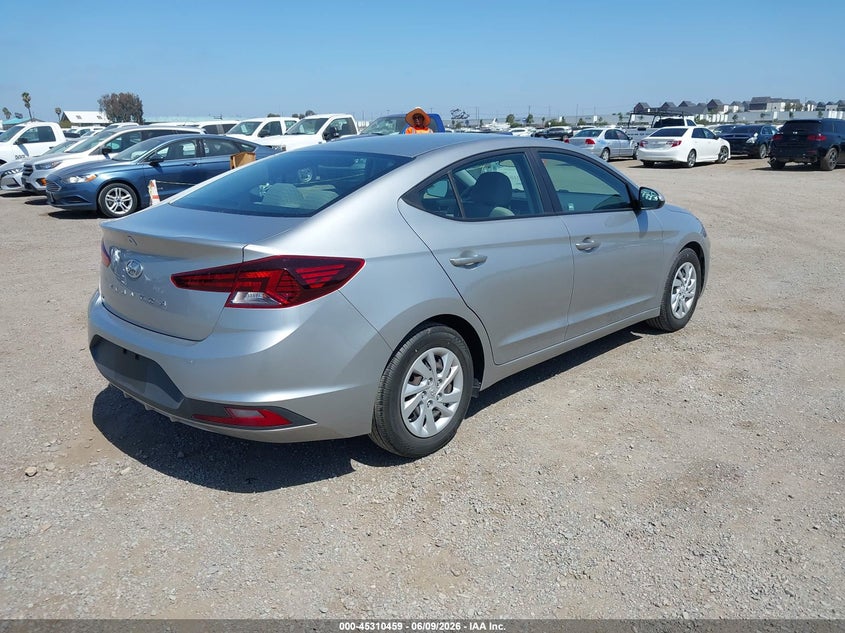 2020 Hyundai Elantra VIN 5NPD74LFXLH612153 IAAI salvage auction — NORMAL WEAR, Sf97 (California), sold $8,100 on 2026-07-28 (photo 4)