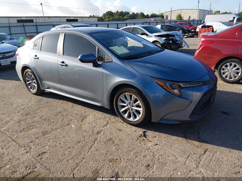 2020 Toyota Corolla VIN 5YFHPRAEXLP021896 IAAI salvage auction — LEFT SIDE, Original (Texas), sold $5,000 on 2026-07-29 (photo 1)