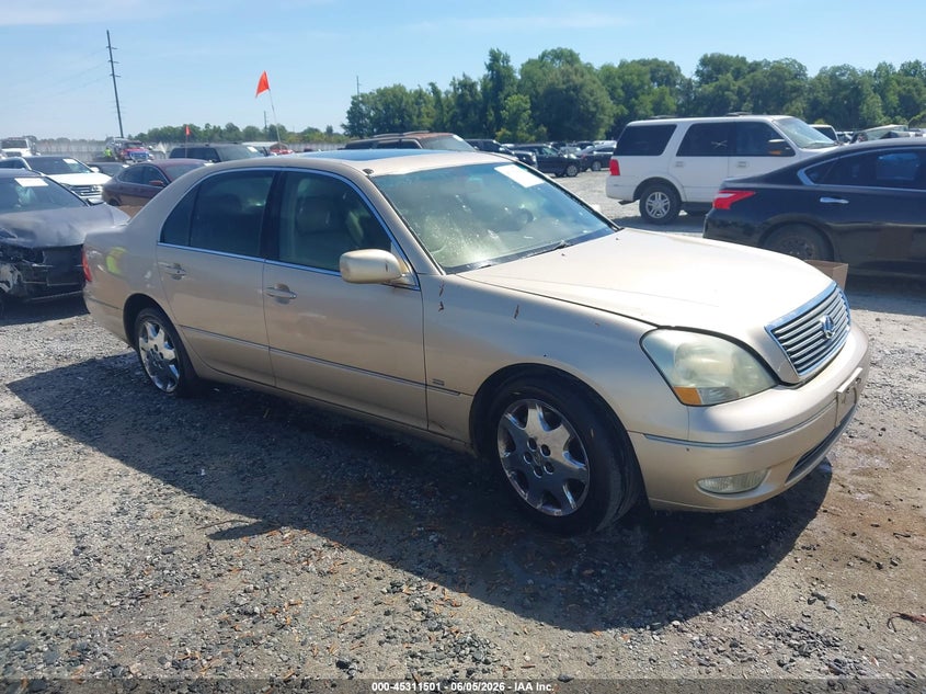 2001 Lexus Ls 430 VIN JTHBN30FX10051957 IAAI salvage auction — FRONT & REAR, Repossession Paperwork (Georgia), sold $25 on 2026-07-06 (photo 1)
