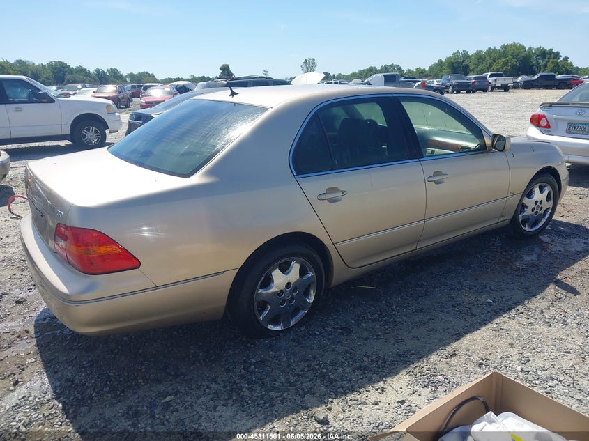 2001 Lexus Ls 430 VIN JTHBN30FX10051957 IAAI salvage auction — FRONT & REAR, Repossession Paperwork (Georgia), sold $25 on 2026-07-06 (photo 4)