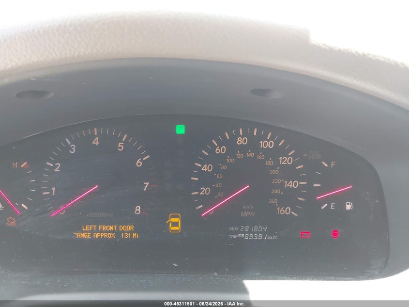 2001 Lexus Ls 430 VIN JTHBN30FX10051957 IAAI salvage auction — FRONT & REAR, Repossession Paperwork (Georgia), sold $25 on 2026-07-06 (photo 7)