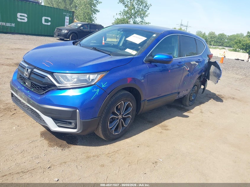 2021 Honda Cr-v VIN 7FARW2H87ME004473 IAAI salvage auction — REAR END, Salvage Title, sold $9,450 on 2026-07-21 (photo 2)
