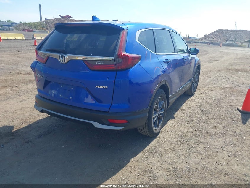2021 Honda Cr-v VIN 7FARW2H87ME004473 IAAI salvage auction — REAR END, Salvage Title, sold $9,450 on 2026-07-21 (photo 4)