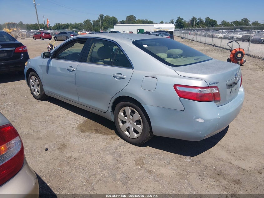 2007 Toyota Camry VIN JTNBE46K373022993 IAAI salvage auction — NORMAL WEAR, Clear (Virginia), sold $800 on 2026-07-17 (photo 3)