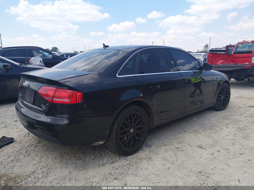 2011 Audi A4 VIN WAUFFAFL6BN025424 IAAI salvage auction — LEFT SIDE, Salvage (Ohio), sold $625 on 2026-07-15 (photo 4)