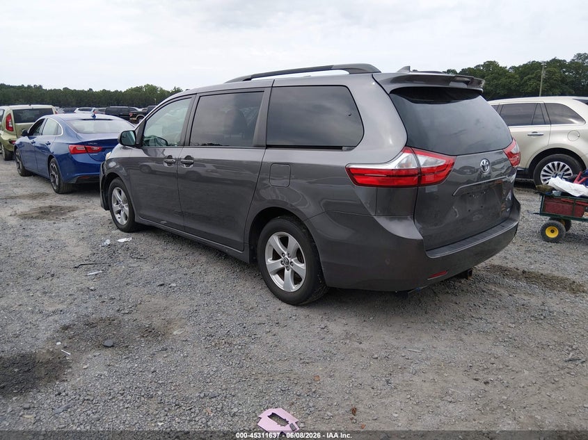 2018 Toyota Sienna VIN 5TDKZ3DC0JS941855 IAAI salvage auction — FRONT END, Salvage Title, sold $3,550 on 2026-07-14 (photo 3)