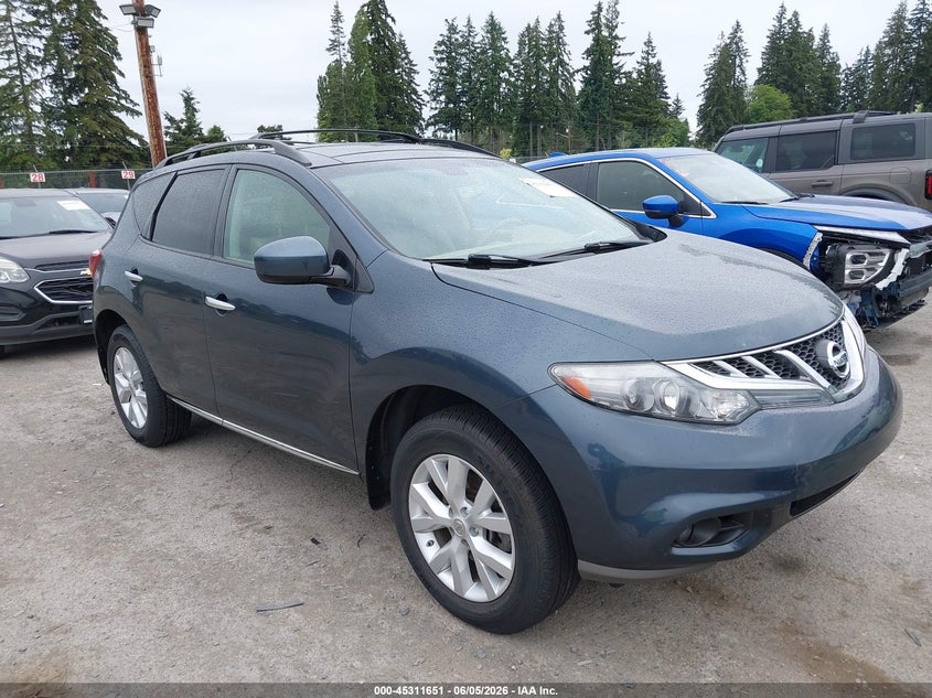 2011 Nissan Murano VIN JN8AZ1MW2BW180133 IAAI salvage auction — NORMAL WEAR, Clear (Washington), sold $425 on 2026-07-22 (photo 1)