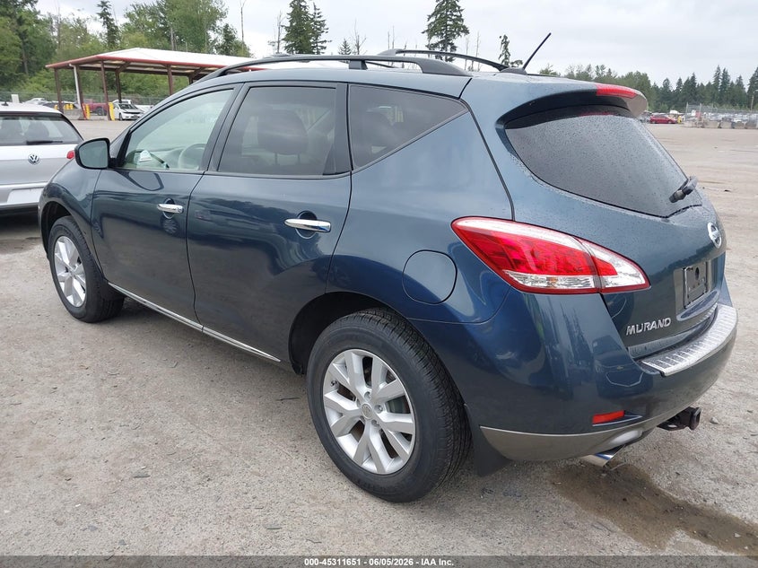 2011 Nissan Murano VIN JN8AZ1MW2BW180133 IAAI salvage auction — NORMAL WEAR, Clear (Washington), sold $425 on 2026-07-22 (photo 3)