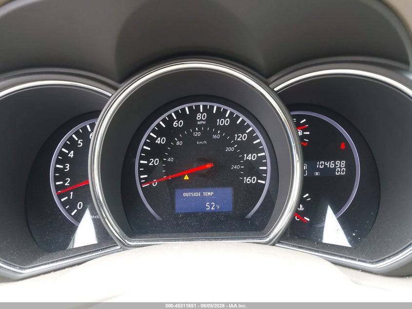 2011 Nissan Murano VIN JN8AZ1MW2BW180133 IAAI salvage auction — NORMAL WEAR, Clear (Washington), sold $425 on 2026-07-22 (photo 7)