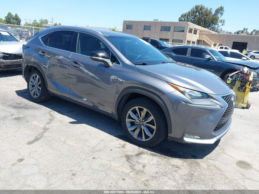 2015 Lexus Nx VIN JTJYARBZ9F2002078 IAAI salvage auction — REAR END, Salvage Title, sold $9,725 on 2026-07-20 (photo 1)