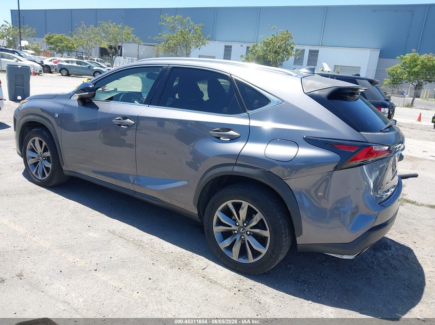 2015 Lexus Nx VIN JTJYARBZ9F2002078 IAAI salvage auction — REAR END, Salvage Title, sold $9,725 on 2026-07-20 (photo 3)