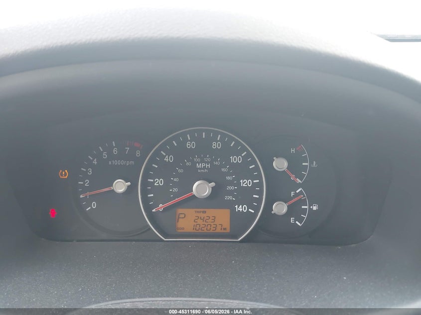 2010 Kia Rondo VIN KNAHG8C80A7303770 IAAI salvage auction — RIGHT FRONT, Clear (Indiana), sold $475 on 2026-07-14 (photo 7)