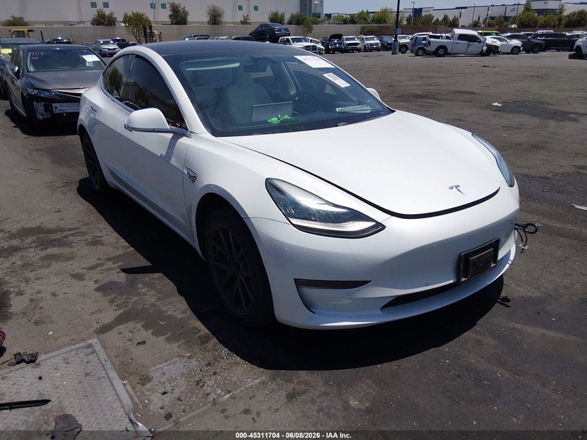 2018 Tesla Model 3 VIN 5YJ3E1EA6JF168556 IAAI salvage auction — REAR END, Salvage Title, sold $3,250 on 2026-07-23 (photo 1)