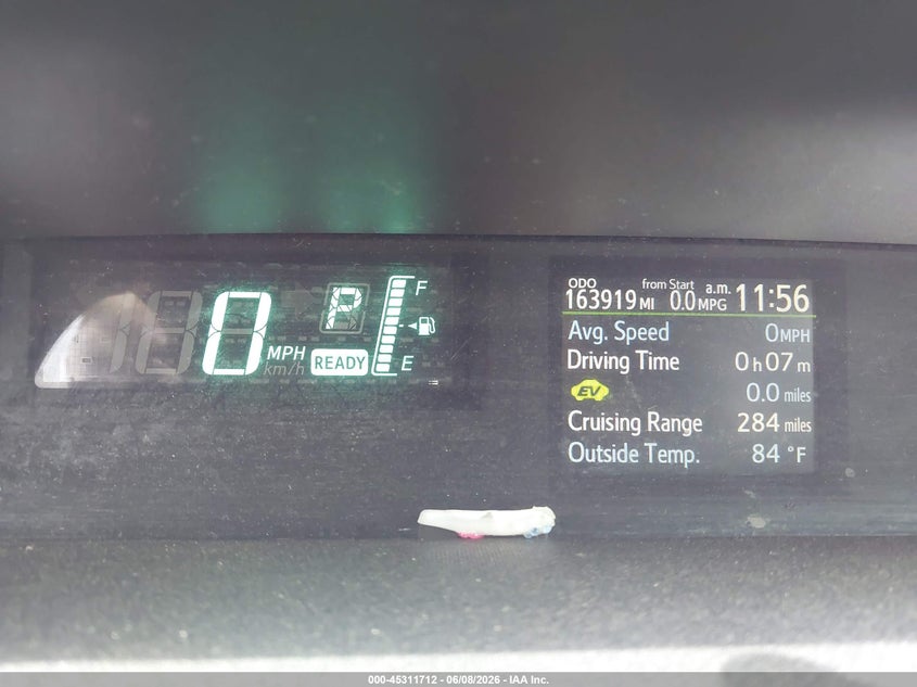 2013 Toyota Prius c VIN JTDKDTB34D1049336 IAAI salvage auction — FRONT END, Salvage Title, sold $1,550 on 2026-07-09 (photo 7)