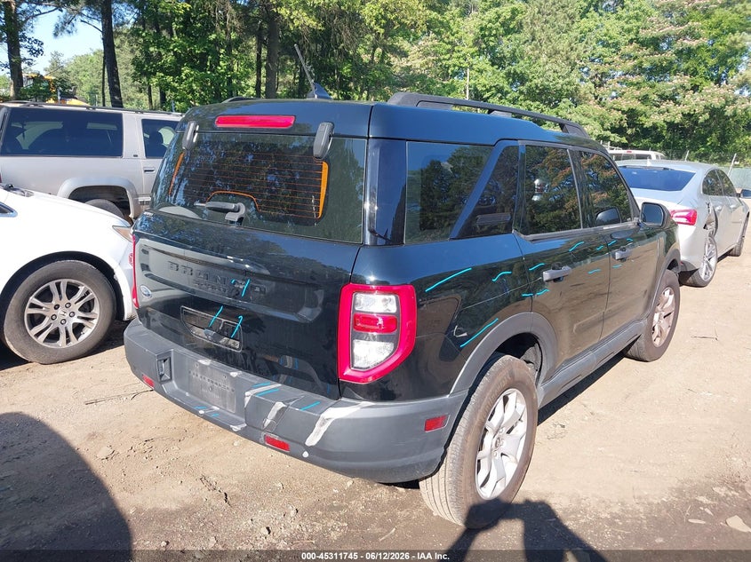 2022 Ford Bronco sport VIN 3FMCR9A61NRD01664 IAAI salvage auction — LEFT SIDE, Salvage (Virginia), sold $4,100 on 2026-07-09 (photo 4)
