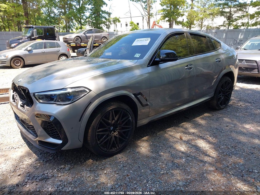 2021 BMW X6 m VIN 5YMCY0C06M9F58271 IAAI salvage auction — THEFT, Salvage (New Jersey), sold $28,000 on 2026-08-10 (photo 2)