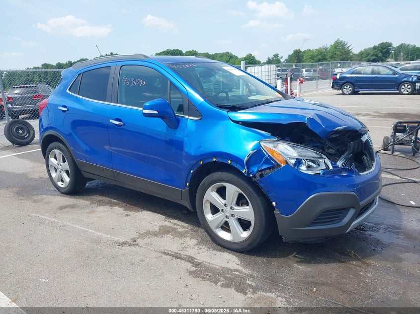 2016 Buick Encore VIN KL4CJASB8GB752195 IAAI salvage auction — FRONT END, Salvage Title, sold $1,050 on 2026-07-17 (photo 1)