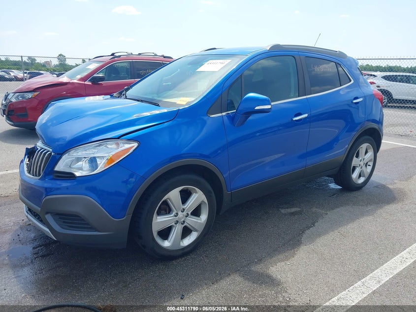 2016 Buick Encore VIN KL4CJASB8GB752195 IAAI salvage auction — FRONT END, Salvage Title, sold $1,050 on 2026-07-17 (photo 2)
