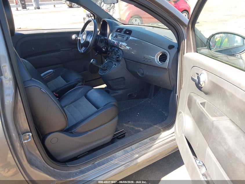 2013 Fiat 500 VIN 3C3CFFHHXDT608680 IAAI salvage auction — FRONT END, Salvage Title, sold $400 on 2026-08-01 (photo 5)