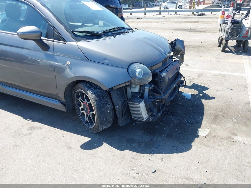 2013 Fiat 500 VIN 3C3CFFHHXDT608680 IAAI salvage auction — FRONT END, Salvage Title, sold $400 on 2026-08-01 (photo 6)