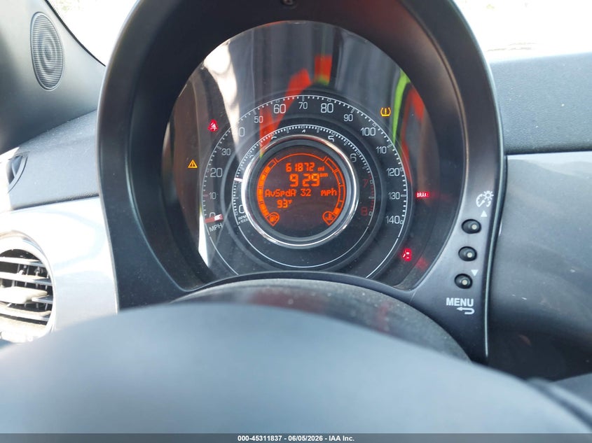 2013 Fiat 500 VIN 3C3CFFHHXDT608680 IAAI salvage auction — FRONT END, Salvage Title, sold $400 on 2026-08-01 (photo 7)