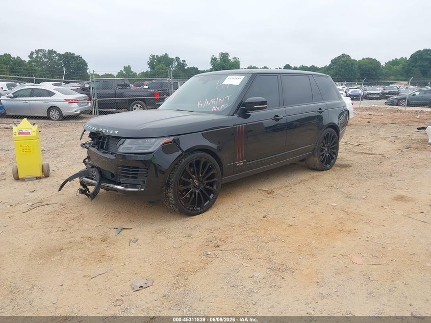 2019 Land rover RANGE ROVER VIN SALGS5RE5KA531494 IAAI salvage auction — FRONT END, Salvage Title, sold $14,800 on 2026-07-13 (photo 2)
