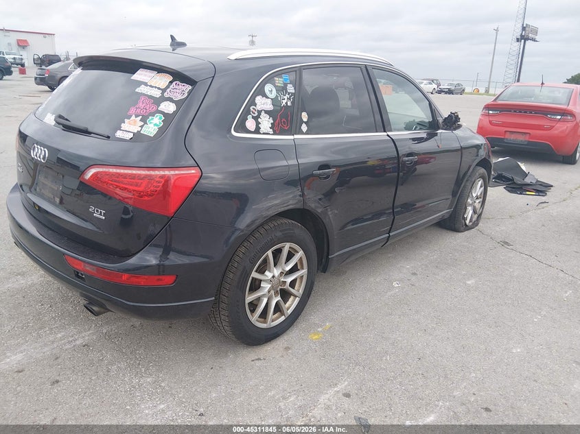 2012 Audi Q5 VIN WA1CFAFP5CA014524 IAAI salvage auction — SIDE, Salvage Title, sold $25 on 2026-07-23 (photo 4)