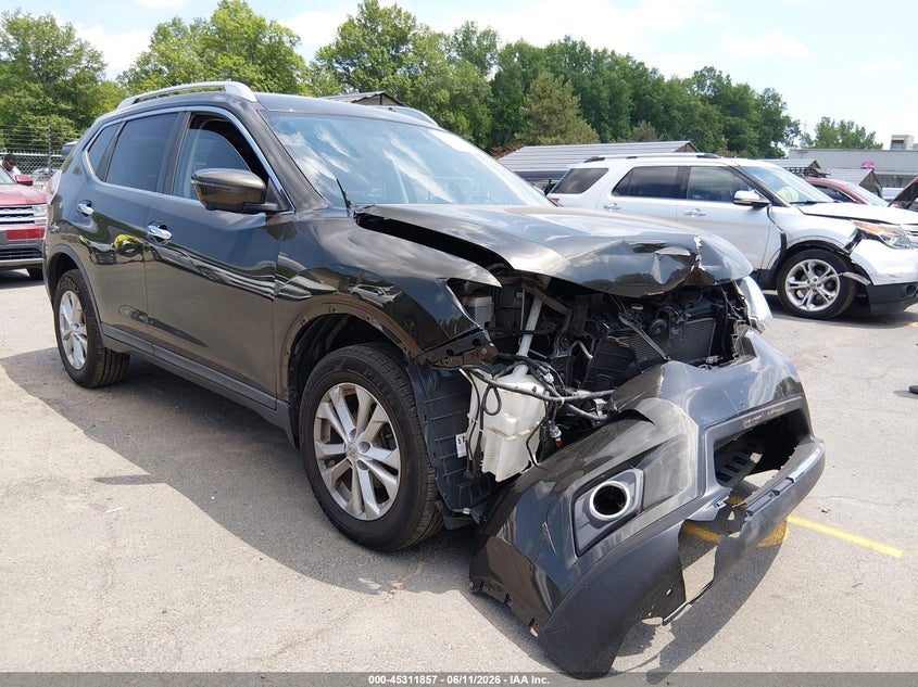 2016 Nissan Rogue VIN KNMAT2MV2GP715960 IAAI salvage auction — FRONT END, Salvage (Connecticut), sold $1,000 on 2026-07-09 (photo 1)