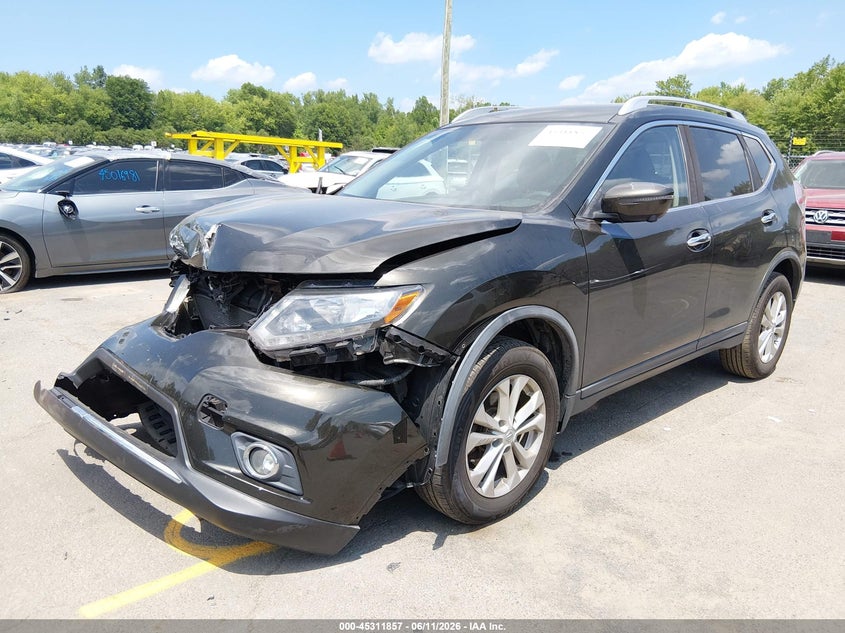 2016 Nissan Rogue VIN KNMAT2MV2GP715960 IAAI salvage auction — FRONT END, Salvage (Connecticut), sold $1,000 on 2026-07-09 (photo 2)