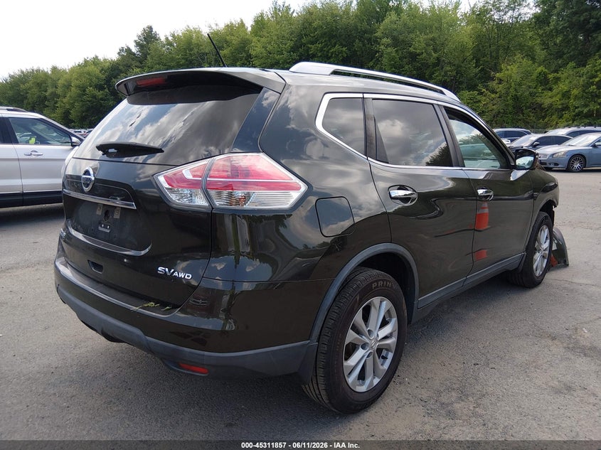 2016 Nissan Rogue VIN KNMAT2MV2GP715960 IAAI salvage auction — FRONT END, Salvage (Connecticut), sold $1,000 on 2026-07-09 (photo 4)