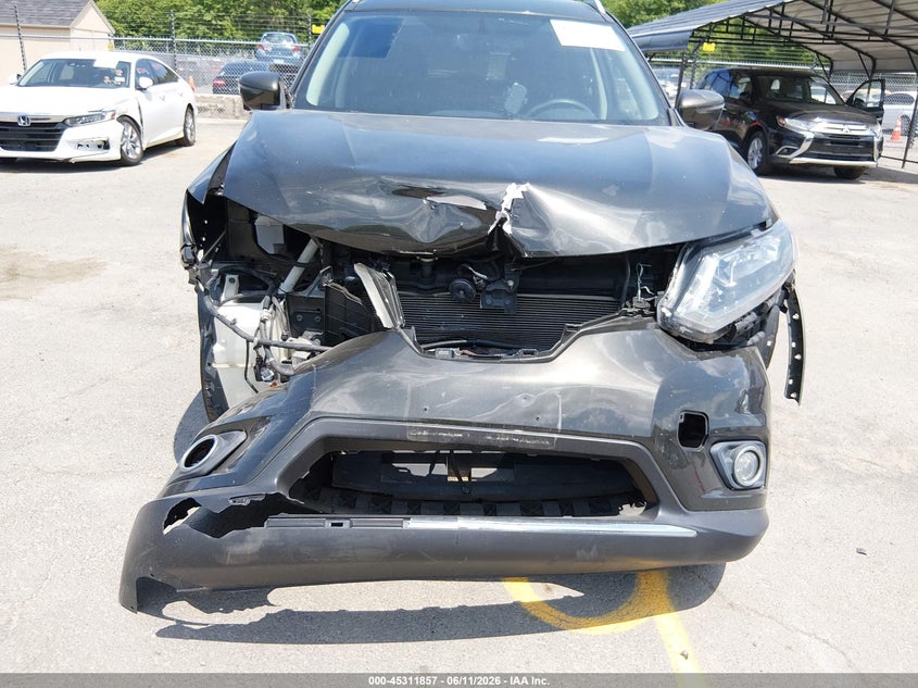 2016 Nissan Rogue VIN KNMAT2MV2GP715960 IAAI salvage auction — FRONT END, Salvage (Connecticut), sold $1,000 on 2026-07-09 (photo 6)