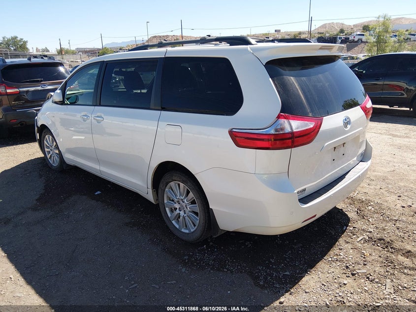 2017 Toyota Sienna VIN 5TDDZ3DC9HS166071 IAAI salvage auction — FRONT END, Salvage (New Mexico), sold $3,000 on 2026-07-29 (photo 3)