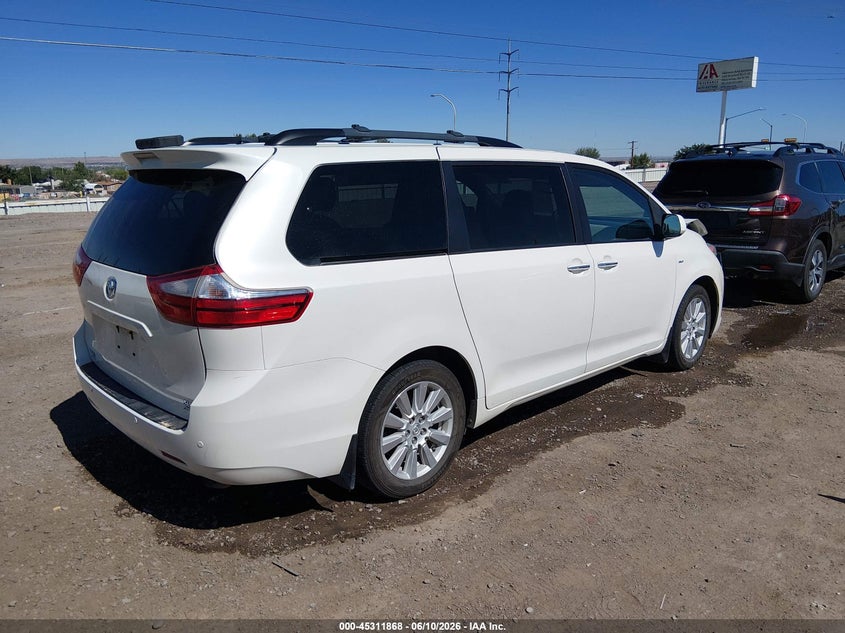 2017 Toyota Sienna VIN 5TDDZ3DC9HS166071 IAAI salvage auction — FRONT END, Salvage (New Mexico), sold $3,000 on 2026-07-29 (photo 4)