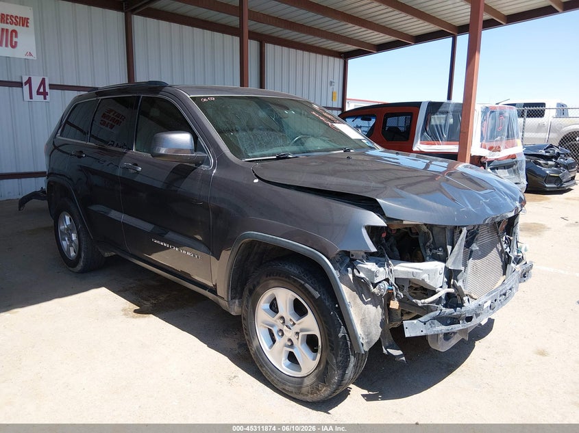 2016 Jeep Grand cherokee VIN 1C4RJFAG2GC444069 IAAI salvage auction — FRONT END, Original (Texas), sold $2,050 on 2026-07-22 (photo 1)