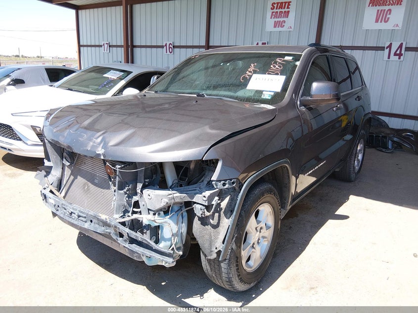 2016 Jeep Grand cherokee VIN 1C4RJFAG2GC444069 IAAI salvage auction — FRONT END, Original (Texas), sold $2,050 on 2026-07-22 (photo 2)