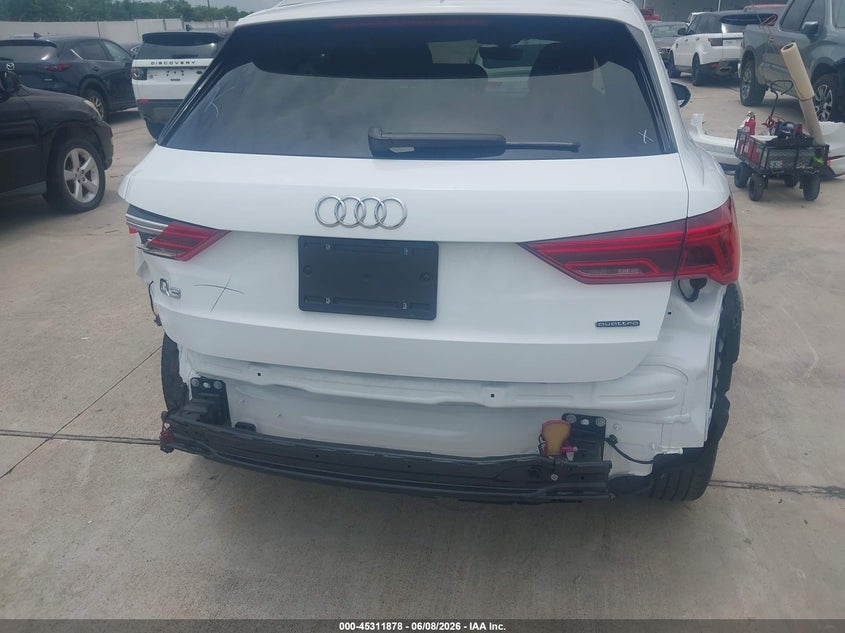 2024 Audi Q3 VIN WA1DECF31R1037050 IAAI salvage auction — REAR END, Salvage Title, sold $15,000 on 2026-07-24 (photo 6)