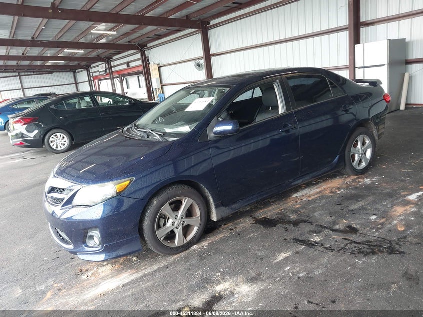 2012 Toyota Corolla VIN 5YFBU4EE2CP045122 IAAI salvage auction — FRONT & REAR, Salvage Title, sold $2,300 on 2026-07-16 (photo 2)