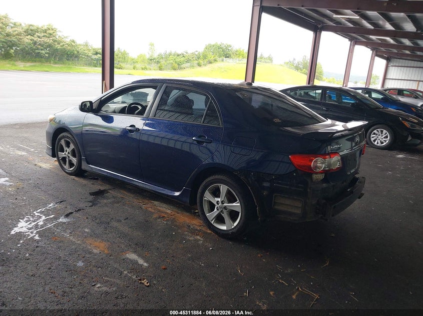 2012 Toyota Corolla VIN 5YFBU4EE2CP045122 IAAI salvage auction — FRONT & REAR, Salvage Title, sold $2,300 on 2026-07-16 (photo 3)