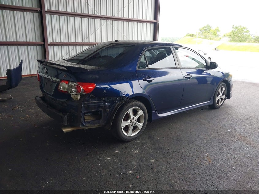 2012 Toyota Corolla VIN 5YFBU4EE2CP045122 IAAI salvage auction — FRONT & REAR, Salvage Title, sold $2,300 on 2026-07-16 (photo 4)