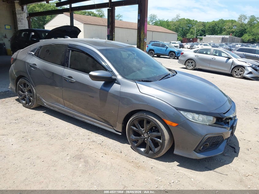 2018 Honda Civic VIN SHHFK7H40JU431332 IAAI salvage auction — LEFT SIDE, Salvage Title, sold $4,050 on 2026-07-14 (photo 1)