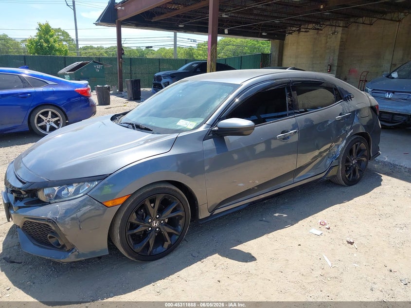 2018 Honda Civic VIN SHHFK7H40JU431332 IAAI salvage auction — LEFT SIDE, Salvage Title, sold $4,050 on 2026-07-14 (photo 2)