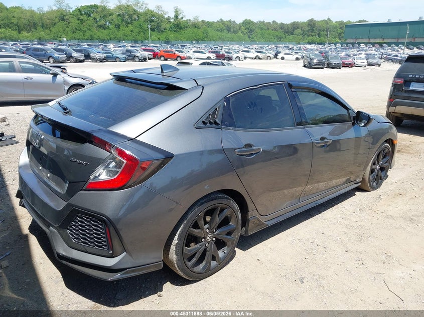 2018 Honda Civic VIN SHHFK7H40JU431332 IAAI salvage auction — LEFT SIDE, Salvage Title, sold $4,050 on 2026-07-14 (photo 4)