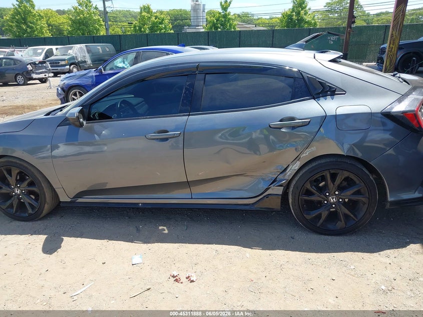 2018 Honda Civic VIN SHHFK7H40JU431332 IAAI salvage auction — LEFT SIDE, Salvage Title, sold $4,050 on 2026-07-14 (photo 6)