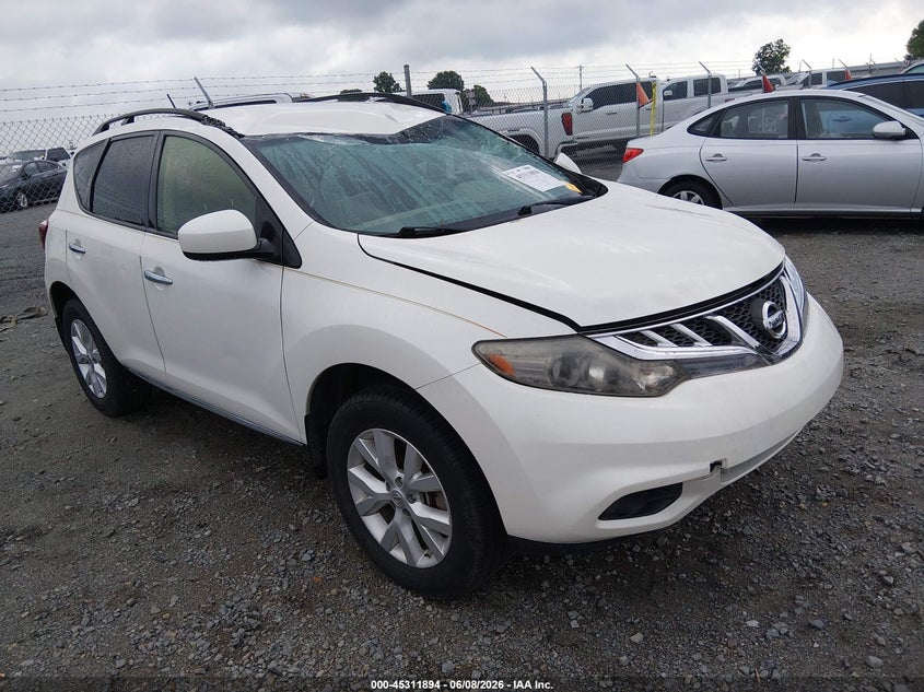 2014 Nissan Murano VIN JN8AZ1MU8EW418473 IAAI salvage auction — ROOF, Salvage Title, sold $650 on 2026-07-22 (photo 1)