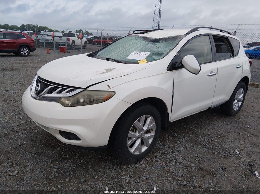 2014 Nissan Murano VIN JN8AZ1MU8EW418473 IAAI salvage auction — ROOF, Salvage Title, sold $650 on 2026-07-22 (photo 2)