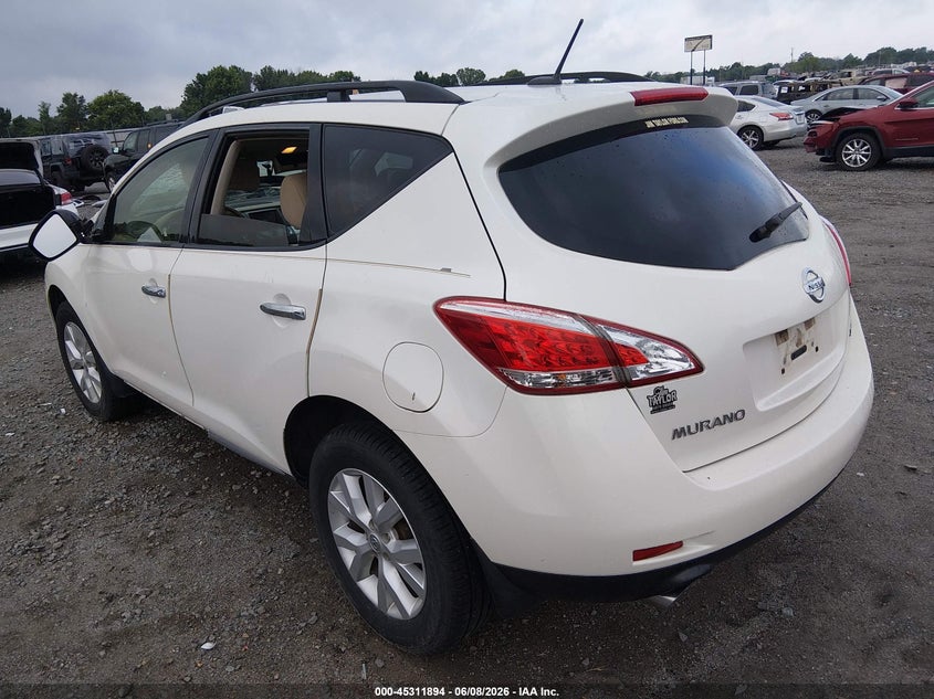 2014 Nissan Murano VIN JN8AZ1MU8EW418473 IAAI salvage auction — ROOF, Salvage Title, sold $650 on 2026-07-22 (photo 3)