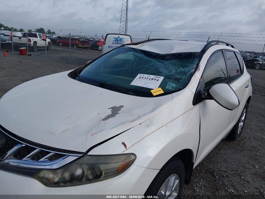 2014 Nissan Murano VIN JN8AZ1MU8EW418473 IAAI salvage auction — ROOF, Salvage Title, sold $650 on 2026-07-22 (photo 6)