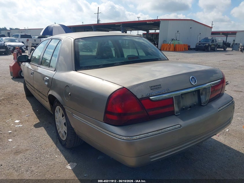 2005 Mercury Grand marquis VIN 2MEFM74W75X667063 IAAI salvage auction — FRONT END, Salvage (Louisiana), sold $675 on 2026-07-21 (photo 3)